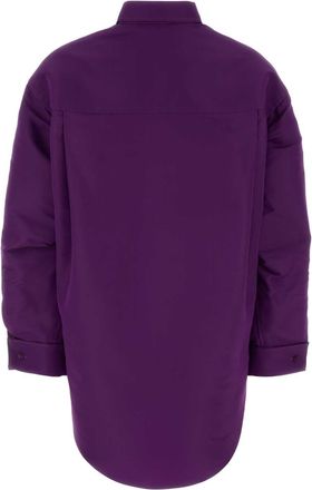 Balenciaga Womens Shirt Purple Silk
