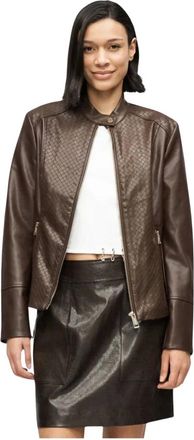 Guess Jassen, Dames, Bruin, M, Leer, Claudine Biker