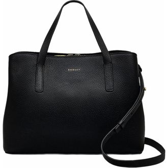 Radley London Dukes Place Medium Ziptop Satchel Bag in Black at Nordstrom
