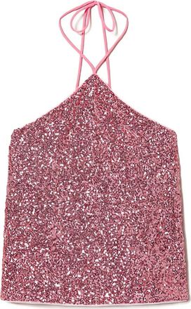 Twin-Set Top con paillettes - Rosa