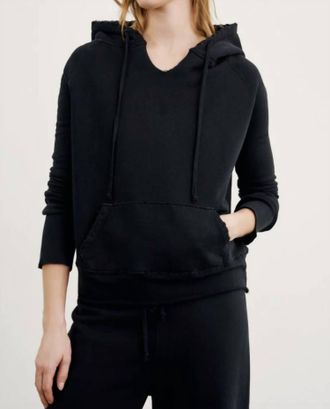 Nili Lotan Janie Hoodie In Washed Black