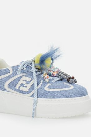 Fendi Match Sneakers In Denim