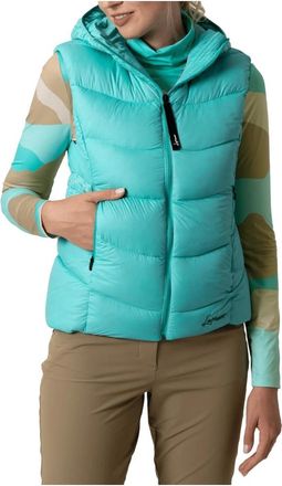 LaMunt Bianca Redown Reversible Vest - Dames - Bodywarmers - Blauw - L - Nylon - Fitness