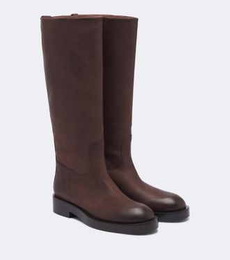 PARIS TEXAS Napa leather knee-high boots