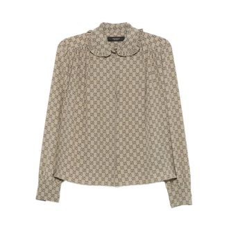 Gucci Mujer, Blusas y Camisas, Beige, Talla: S