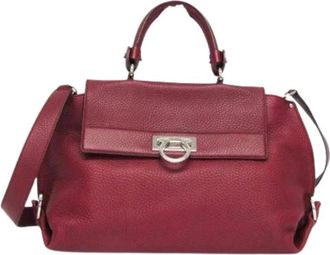 Ferragamo Pre-owned Handbags, female, Red, Size: ONE SIZE Pre-owned Handbag