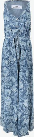 Shaft Womens Polly Maxi Dress In Indian Chambray