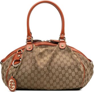 Gucci 2016-2025 GG Canvas Sukey satchel - Brown