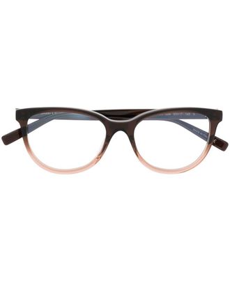 Saint Laurent Eyewear Occhiali squadrati con effetto sfumato - Marrone