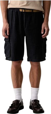 Aeronautica Pantaloncini Cargo in Lino - - Shorts - Uomo - Blu - 2XL