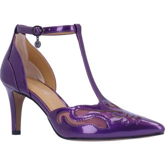 J. Rene&eacute; Lisha T-Strap Pump in Purple at Nordstrom, Size 12