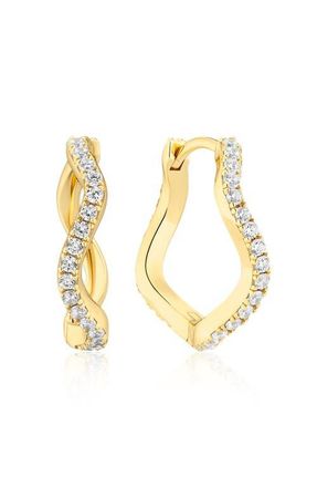 Sif Jakobs Jewellery Earrings Ellera Waves in 18K Gold Plated at Nordstrom, Size Medium