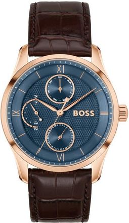 BOSS Principle Master Chronograph Watch, 41mm in Blue at Nordstrom
