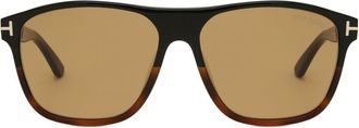 Tom Ford FT1081 FRANCES 05E Mens Sunglasses Black Size 58