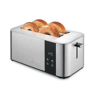 Salton Stainless Steel Countdown Long Slot Toaster in Silver at Nordstrom