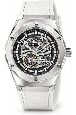 Invicta Speedway 51115 Herenhorloge - Quartz Uurwerk - Plastic met Zilveren Wijzerplaat - 45 mm