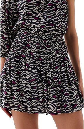 Scalpers Ruffle Mini Skirt in Black at Nordstrom, Size X-Large Eu