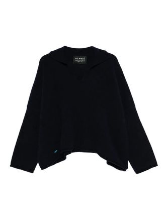 Alanui polo-neck sweater - Blue