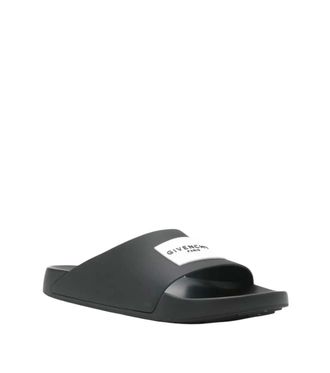 Givenchy Black Logo Slides