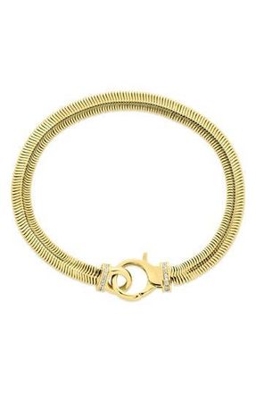 Sterling Forever Kassidy Cubic Zirconia Statement Chain Bracelet in Gold at Nordstrom Rack