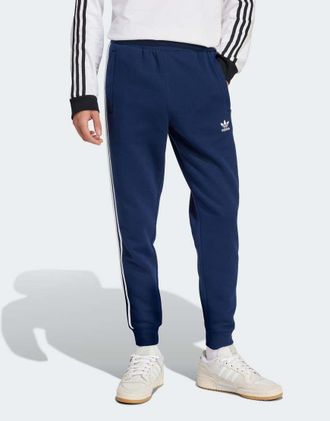 adidas Originals adicolor - Pantaloni indaco notte con 3 strisce-Blu