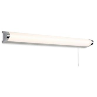 Netlighting Amari 1 Light 14W Switched Bathroom Over Mirror Wall Light Chrome IP44 in Grey