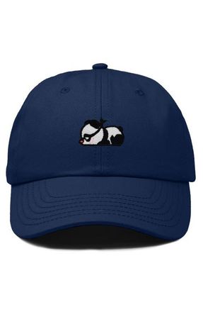 Dalix Pandit Panda Dad Cap in Navy Blue at Nordstrom