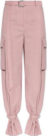 The Attico Cargo Broek met Riem - Dames - Wijde Broeken - Roze - S - Wol - Broeken