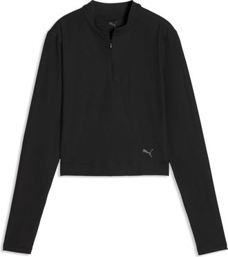 Puma Maglia a maniche lunghe con zip CLOUDSPUN da donna, Accessori, Nero, XL