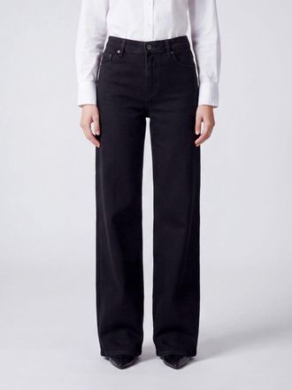 Frame Denim Jeans Le Slim Palazzo a vita alta in denim con gamba larga