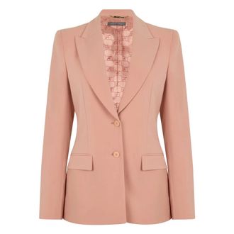 Alberta Ferretti Alberta Ferretti, Blazers, female, Pink, Size: XS Elegant slim fit blazer