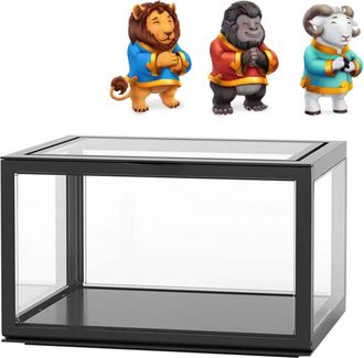 Infinite Acryl-vitrine F&uuml;r Ps-figuren, Wasserdicht Mit Magnetverschluss, Staubdicht, Hochtransparent, Schwarz