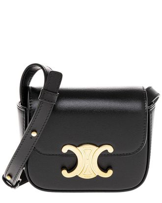 Celine Celine Triomphe Leather Shoulder Bag