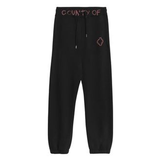 Marcelo Burlon Slim Fit Trousers - male - Marcelo Burlon - Sweatpants - Black - 2XL - Trousers