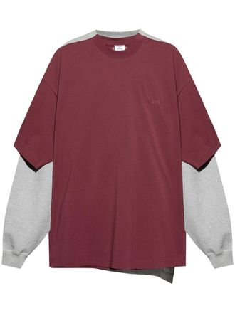 VETEMENTS layered sweatshirt - men - Cotton - S