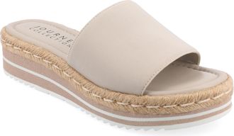 Journee Collection Women & apos;s Rosey Medium and Wide Width Espadrille Sandals