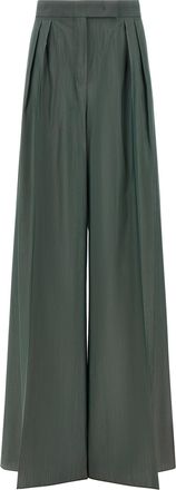 Max Mara Bicolor Virgin Wool Casual Womens Pants