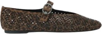 Kurt Geiger Mayfair Ballerina - Dames - Ballerinas - Bruin - 37 EU - Leer - Schoenen