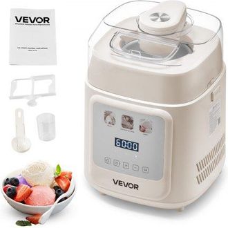 OEM M&aacute;quina Autom&aacute;tica Para Hacer Helados 1 L Con Compresor Incorporado Sin Precongelaci&oacute;n Heladera Autom&aacute;tica Vertical De 4 Modos 259 X 269 X 355 Mm Con 