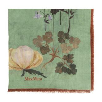 Max Mara Scarves, female, Green, Size: ONE SIZE Scarf Moneta