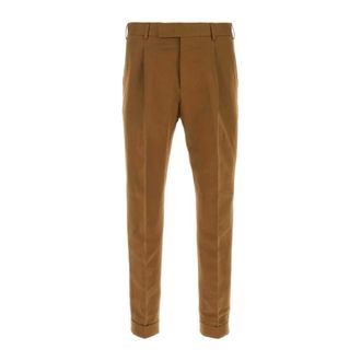 Pantaloni Torino Suit Trousers, male, Brown, Size: 2XL Biscuit Linen Blend Pant