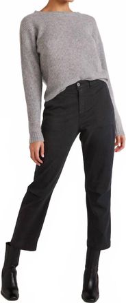 Bella Dahl Darted Knee Utility Trouser In Soft Black