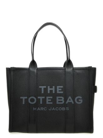 Marc Jacobs Black The Leather Top Zip Large Tote