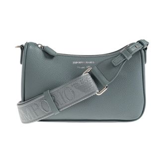 Emporio Armani Cross Body Bags, female, Blue, Size: ONE SIZE Logo Strap Cross Body Bag