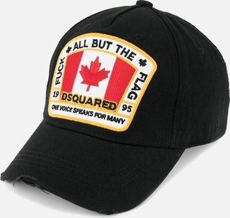 Dsquared2 Mens Flag Cap Black - Size: OS