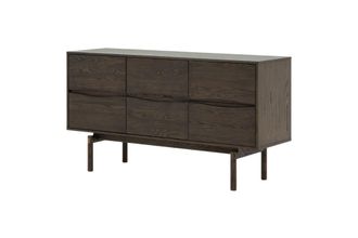 Woodek Aparador en roble macizo con acabado espresso