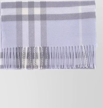 Burberry check scarf fringe detail lightweight design scotland