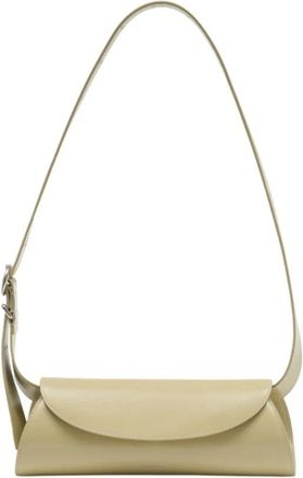 Jil Sander Tassen, Dames, Beige, ONE Size, Leer, Cannolo Small