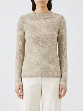 Brunello Cucinelli Wool and Mohair Blend Crewneck Jumper with Sequin Embroidery