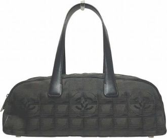 Chanel Pre-owned Handbags, female, Black, Size: ONE SIZE Pre-owned Nylon handbags